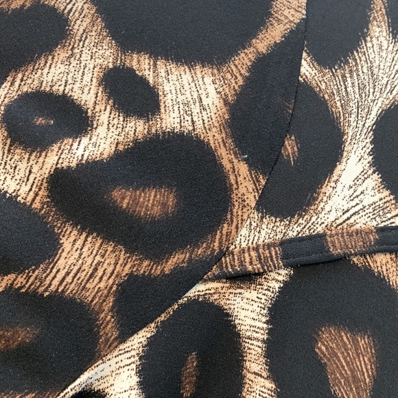 Animal Print Dress Top 1X - Picture 4 of 4